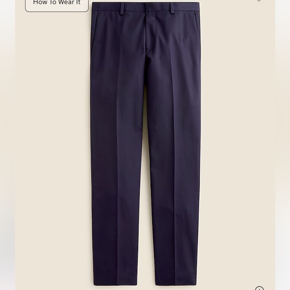 J. Crew Men's Dark Blue Dress Pants - Picture 1 of 3